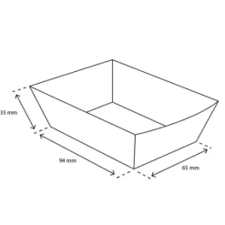 TakeAware Frietbakje A7 kraft/wit BIO (400 stuks) Online