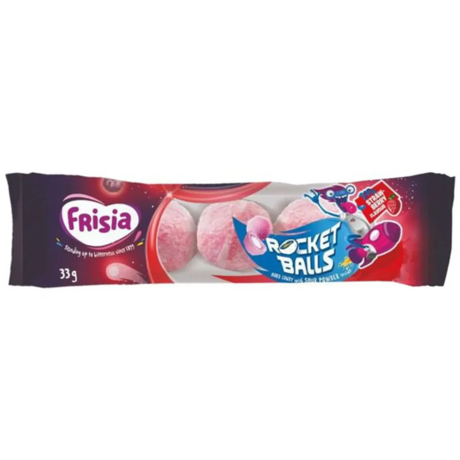 Frisia Rocket Balls Zure Kogels Aardbei (50x 5-pack) Sale
