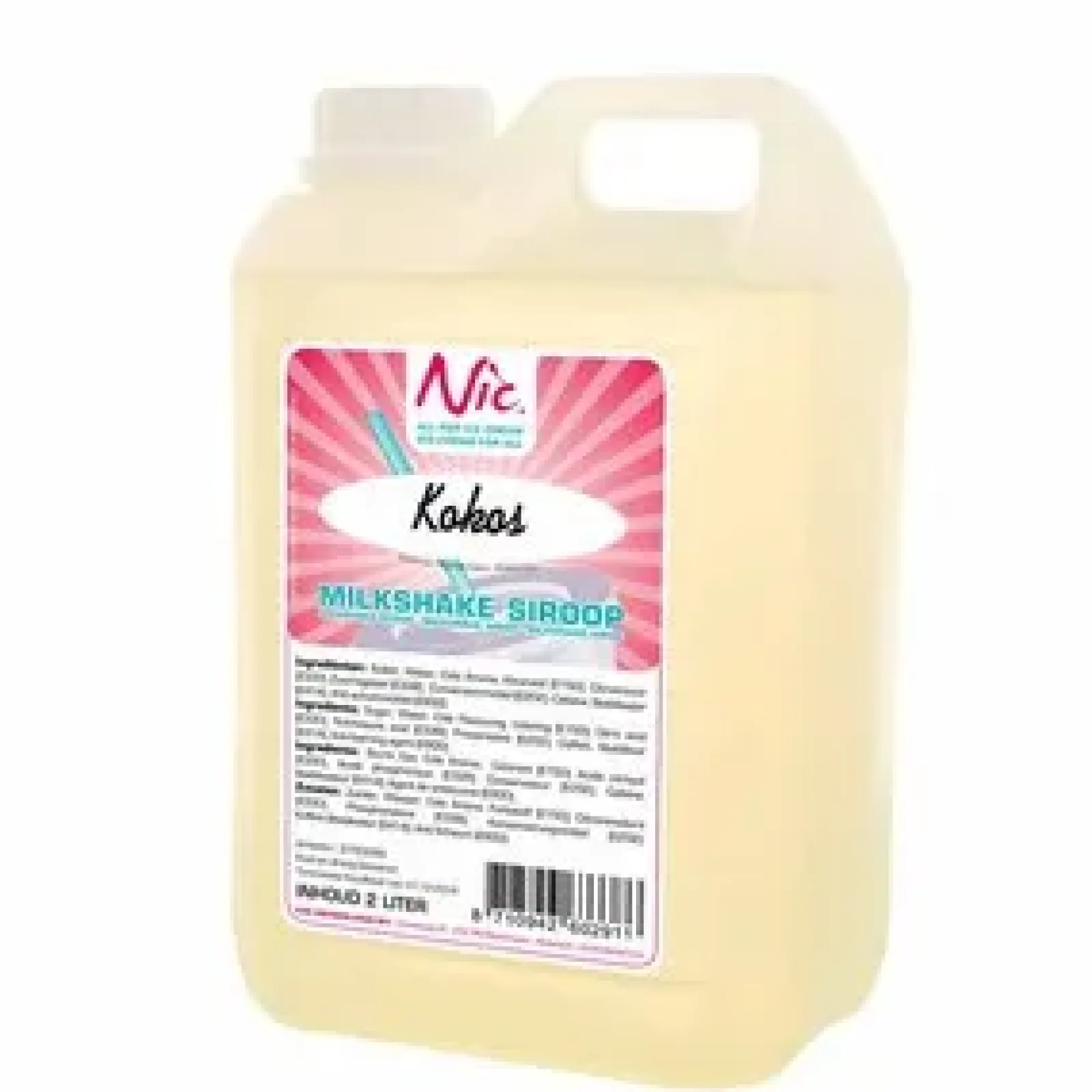 Nic Frusco milkshakesiroop cocos 2 liter Online