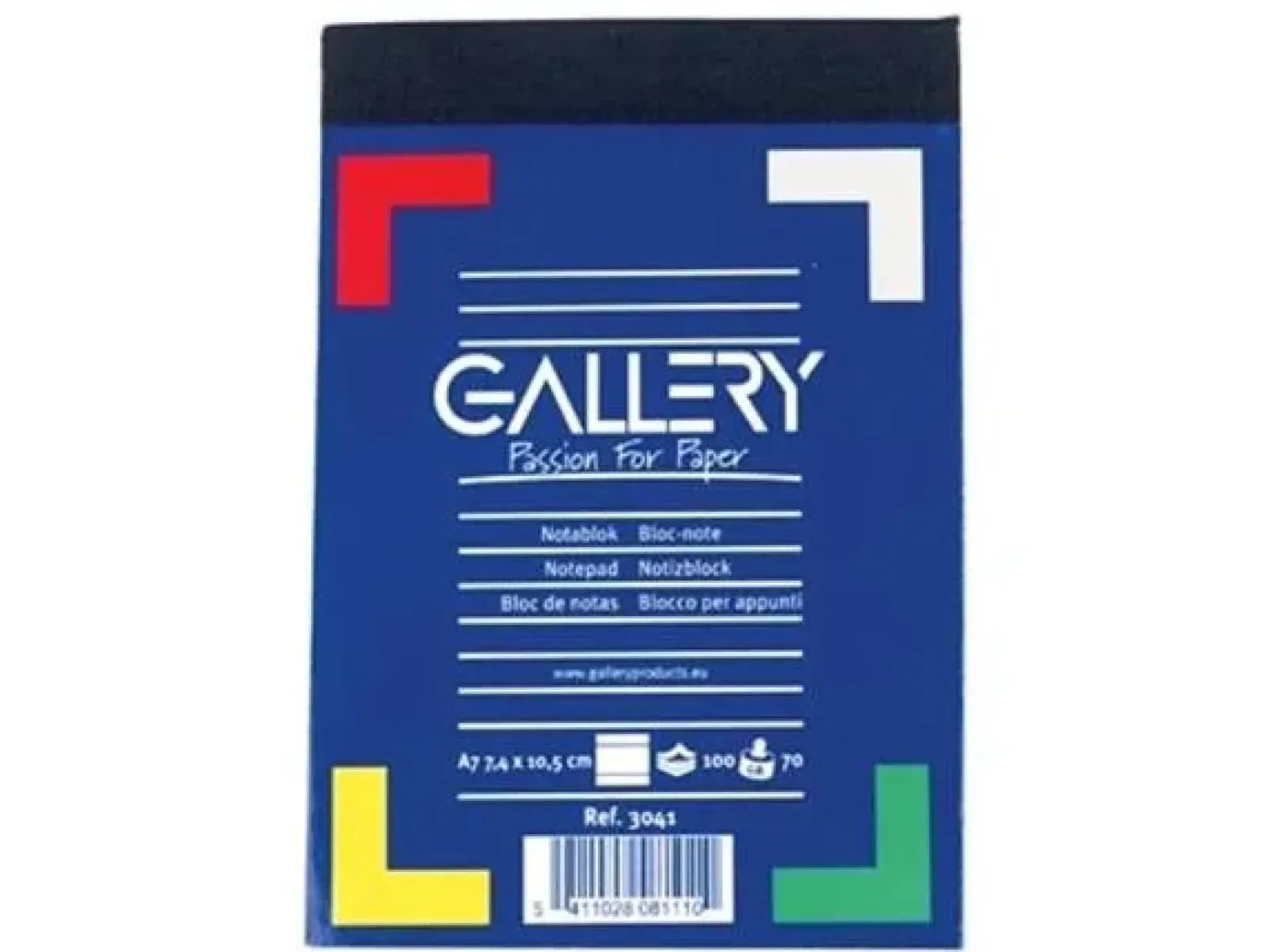 Gallery Notitieblok, ft A7, Gelijnd (100 vel) New
