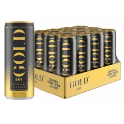 Gold Dry Original & Vodka blik (12x 250ml) Discount