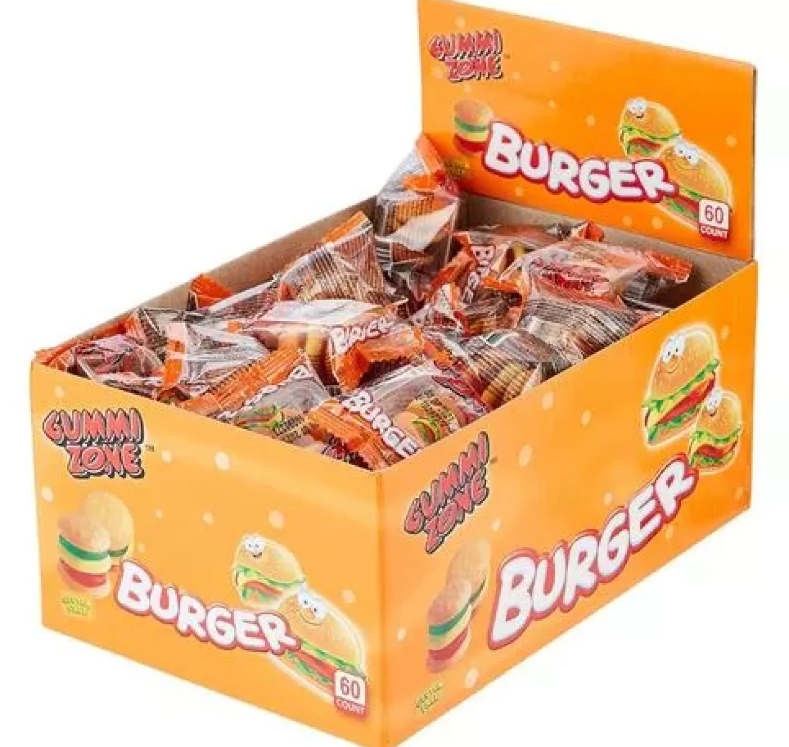 Gummi Zone Mini Burger (60 stuks) New