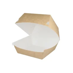 TakeAware Hamburgerbak Groot Kraft/Wit (400 stuks) Online