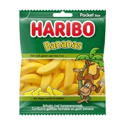 Haribo Banaan Zak (28x 70gr) Outlet