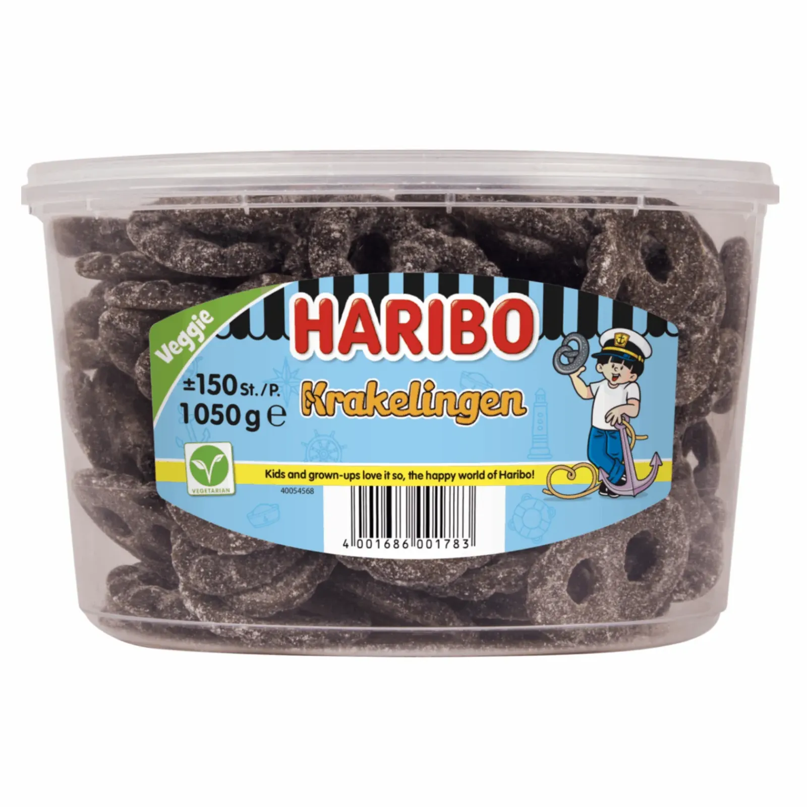 Haribo Drop Krakelingen (150 stuks) Hot