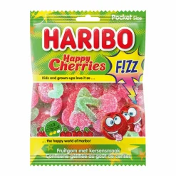 Haribo happy cherries F!ZZ zakje (28x 70gr) Sale