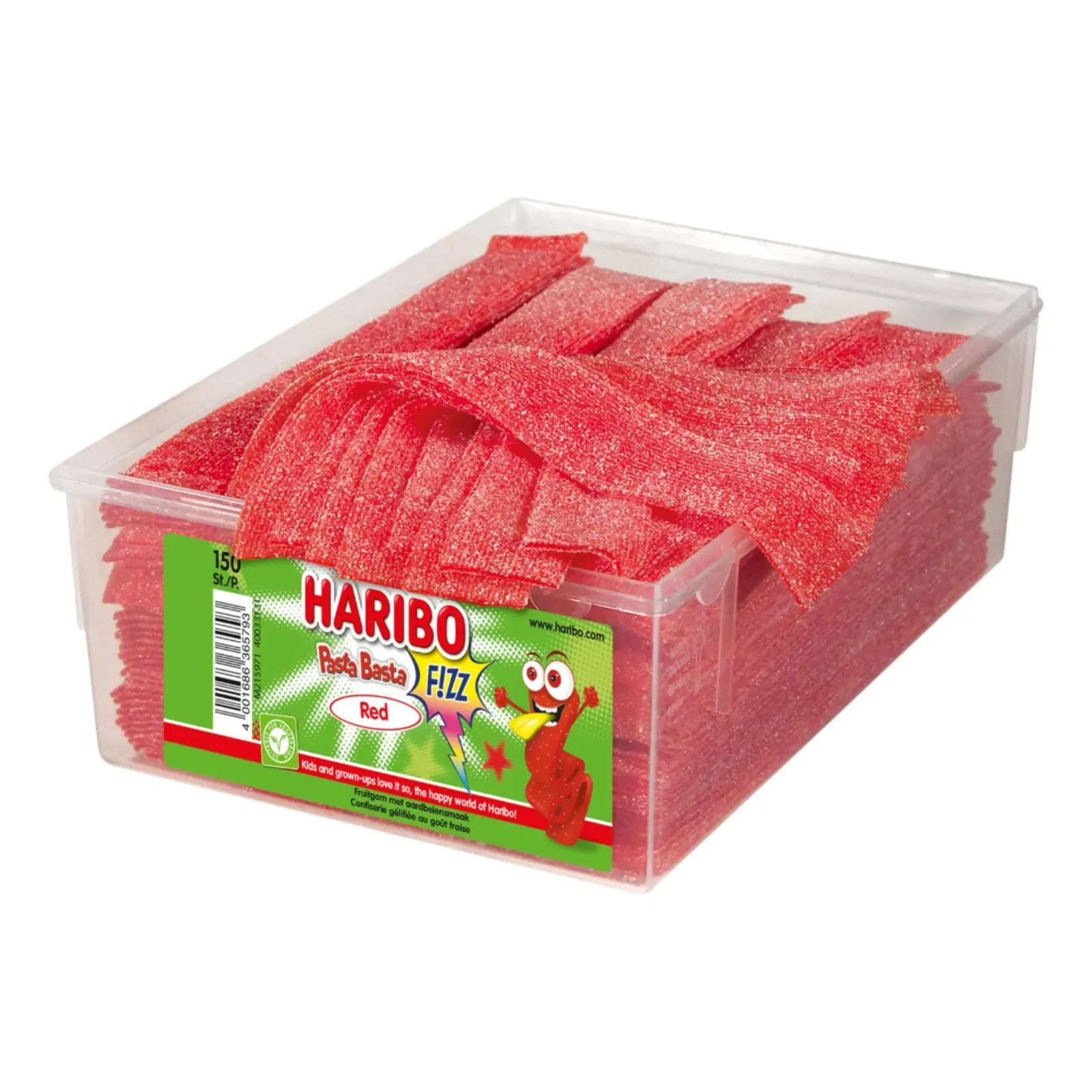 Haribo Pasta Basta Aardbei (150 stuks) Discount