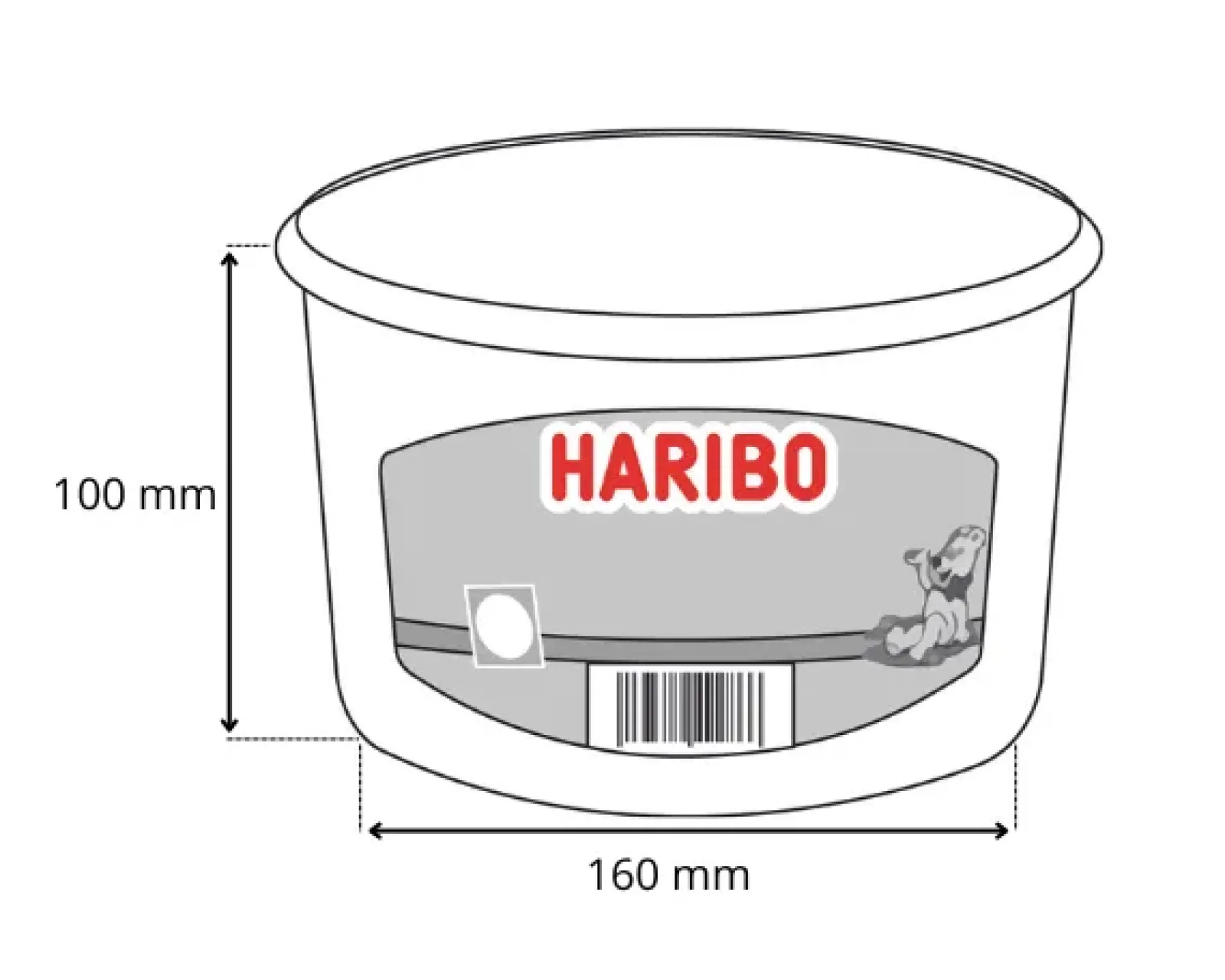 Haribo Perziken (150 stuks) Best