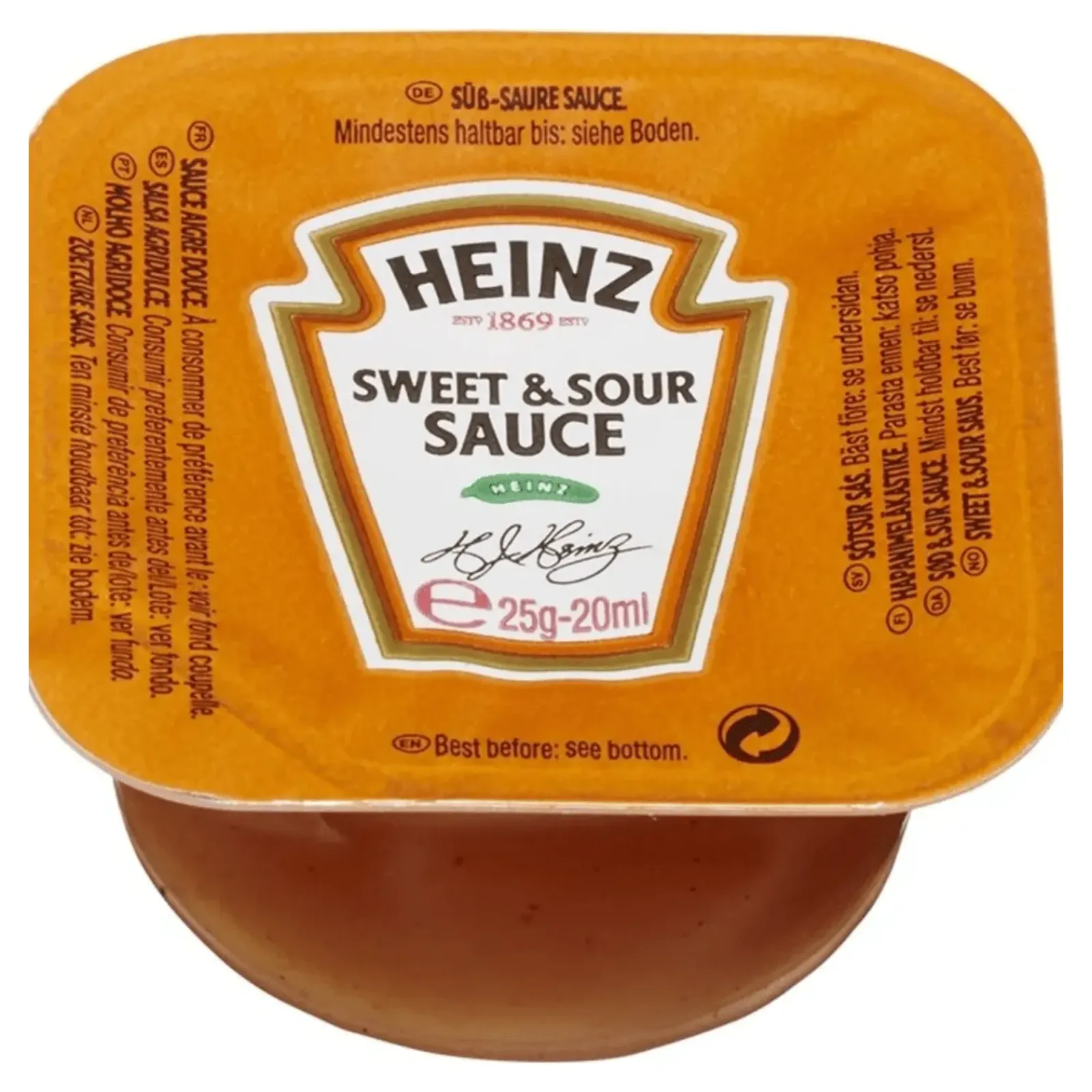 Heinz Sweet & Sour Sauce Dippots (100x 25gr) Online