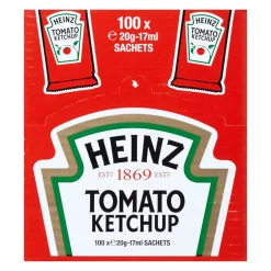 Heinz Tomatenketchup Sachets (100x 17ml) Hot
