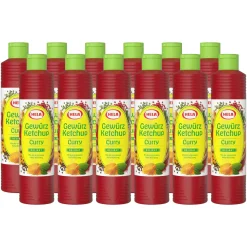 Hela Curry Gewürzketchup Delikat (12x 800ml) New