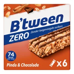 Hero B’tween Zero Pinda & Chocolade 20gr (10x 6-pack) New
