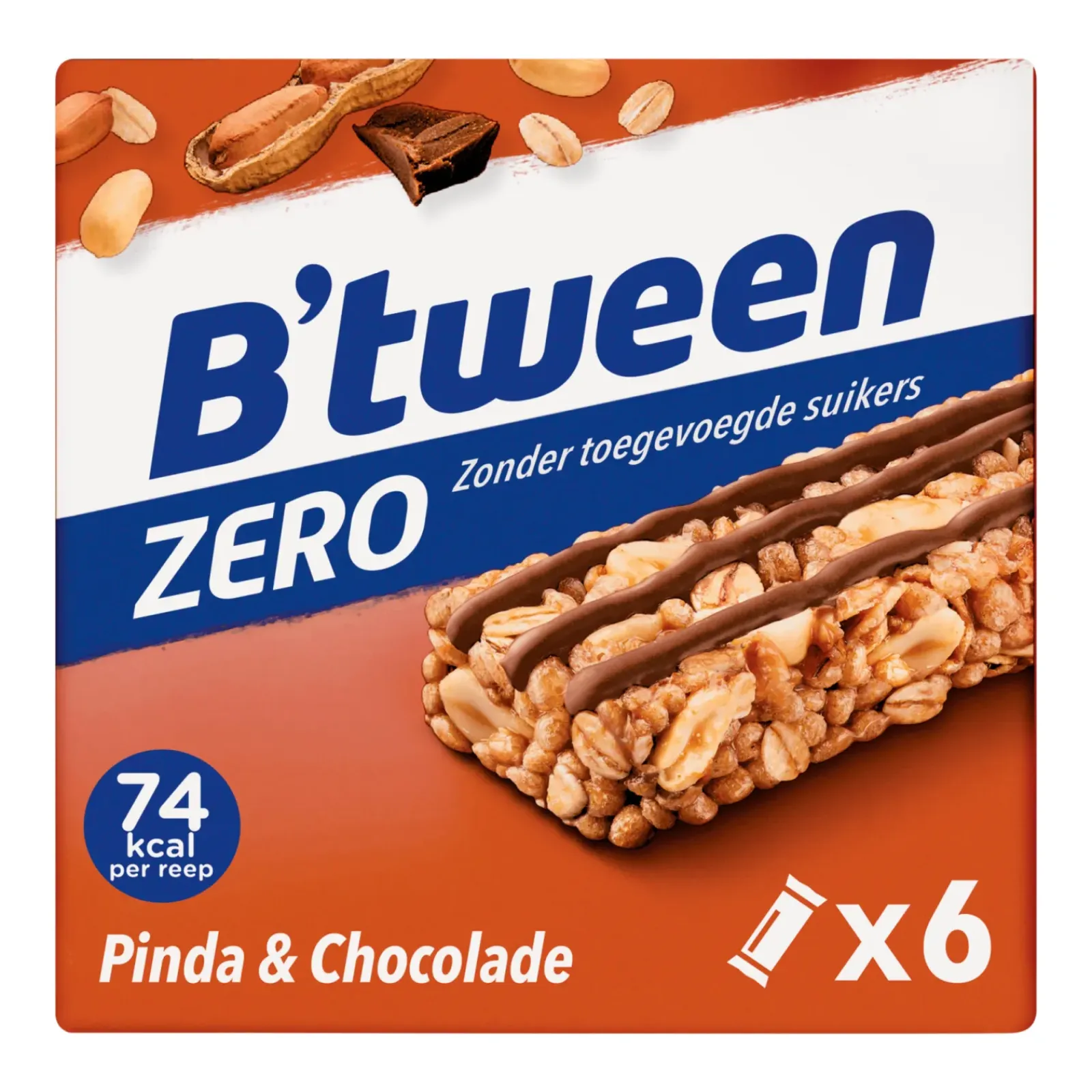 Hero B’tween Zero Pinda & Chocolade 20gr (10x 6-pack) New