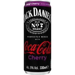 Jack Daniel's Jack Daniel’s & Coca Cola Cherry Sleek Blik (12x 33 cl) Outlet
