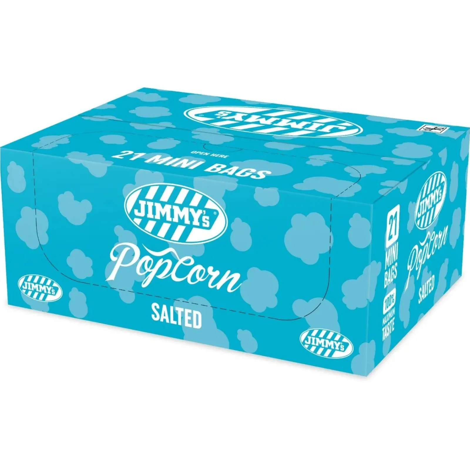 Jimmy's Jimmy’s Popcorn Zout Mini Bag (21x 17gr) Outlet