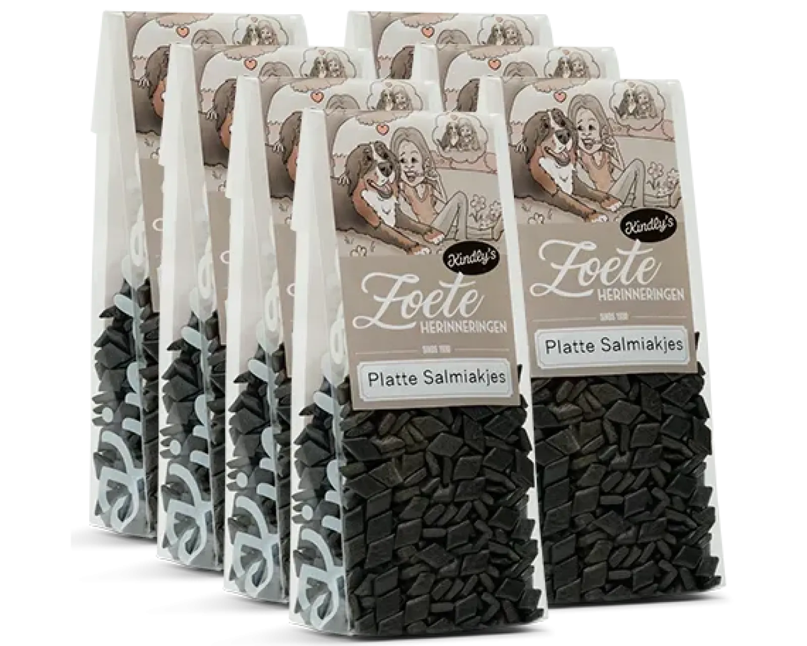 Kindly's Kindly’s Platte Salmiakjes Zakje (7x 130gr) Best