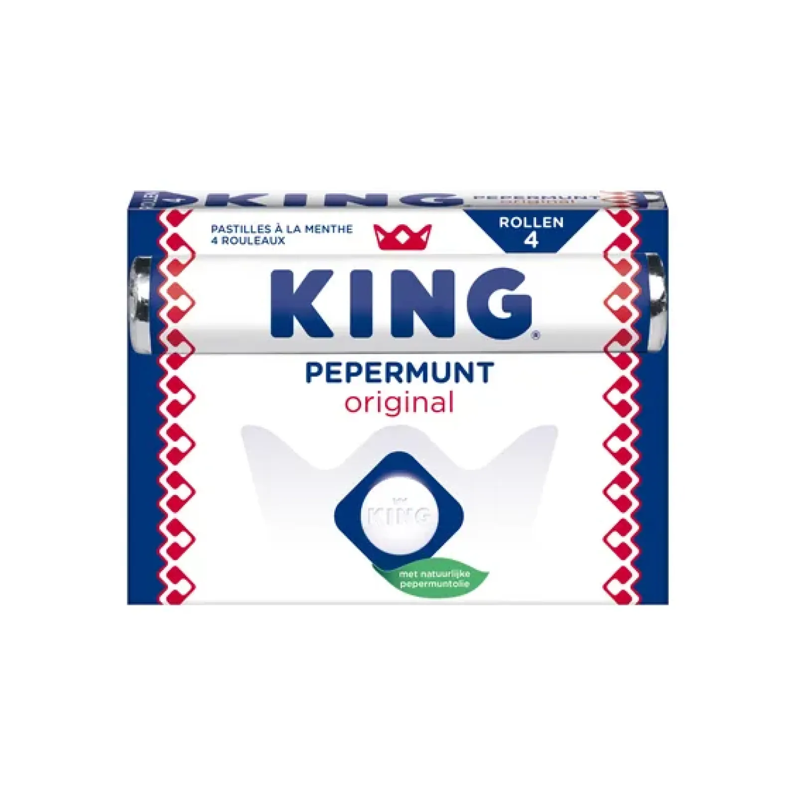King Pepermunt Rol 4-pack (24 stuks) New