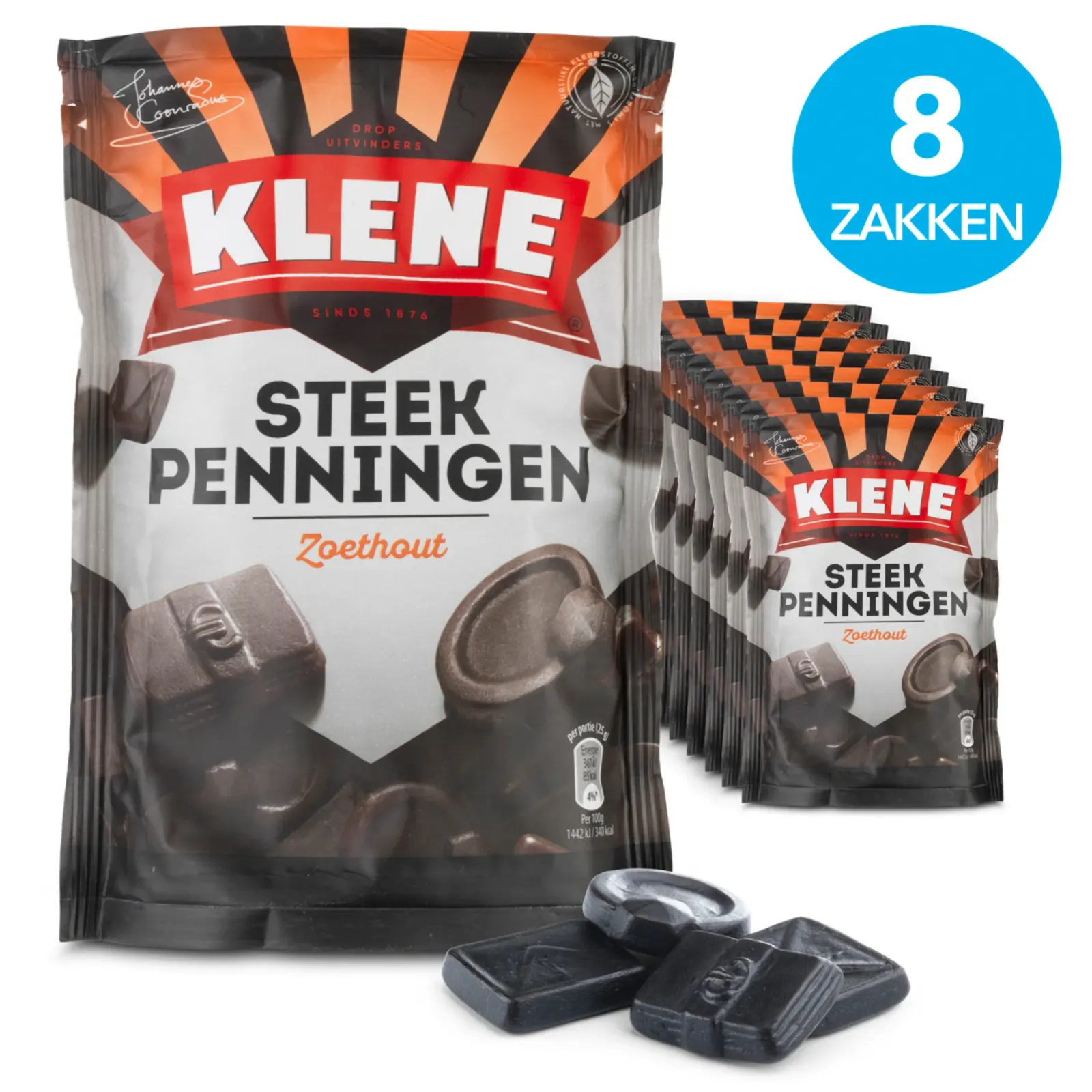 Klene Steekpenningen zak (8x 210gr) Discount