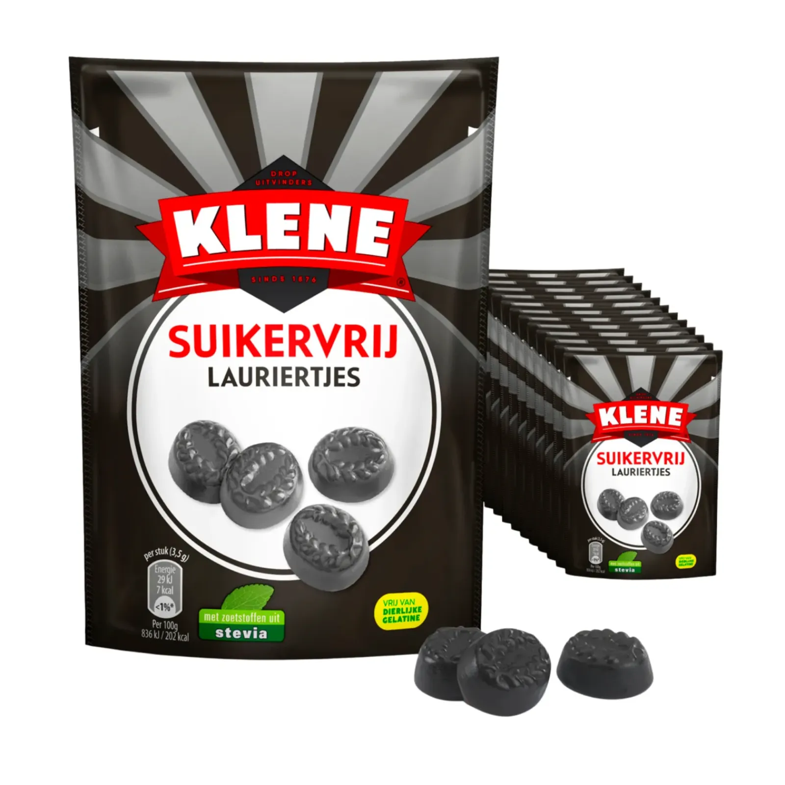 Klene Suikervrij Lauriertjes Zakje (12x 110gr) Clearance