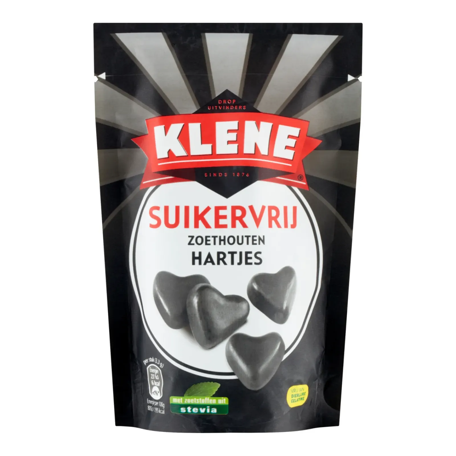Klene Suikervrij Zoethouten Hartjes (12x 110gr) Outlet