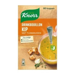 Knorr Drinkbouillon Kip Met Tuinkruiden (80 stuks) Hot