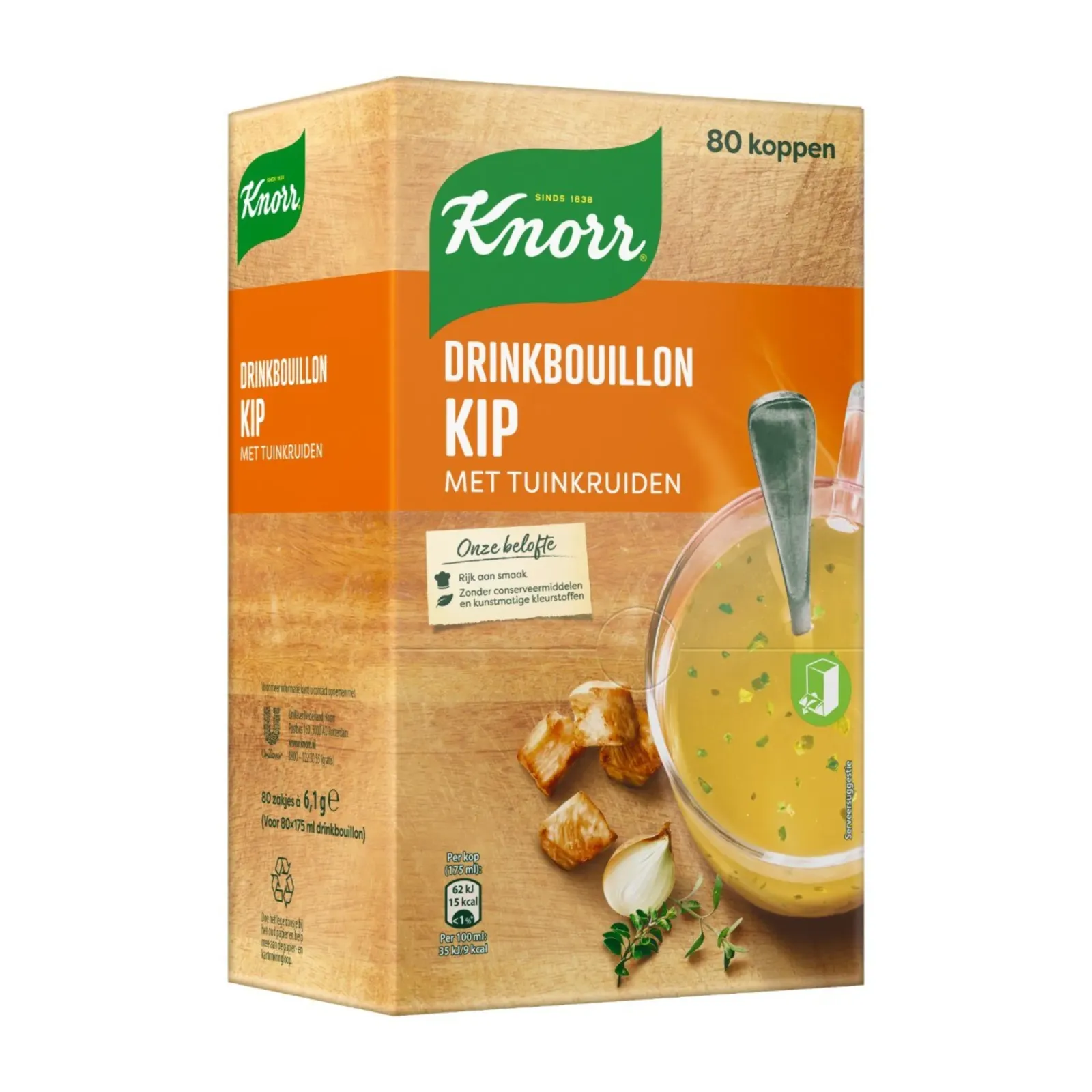 Knorr Drinkbouillon Kip Met Tuinkruiden (80 stuks) Hot
