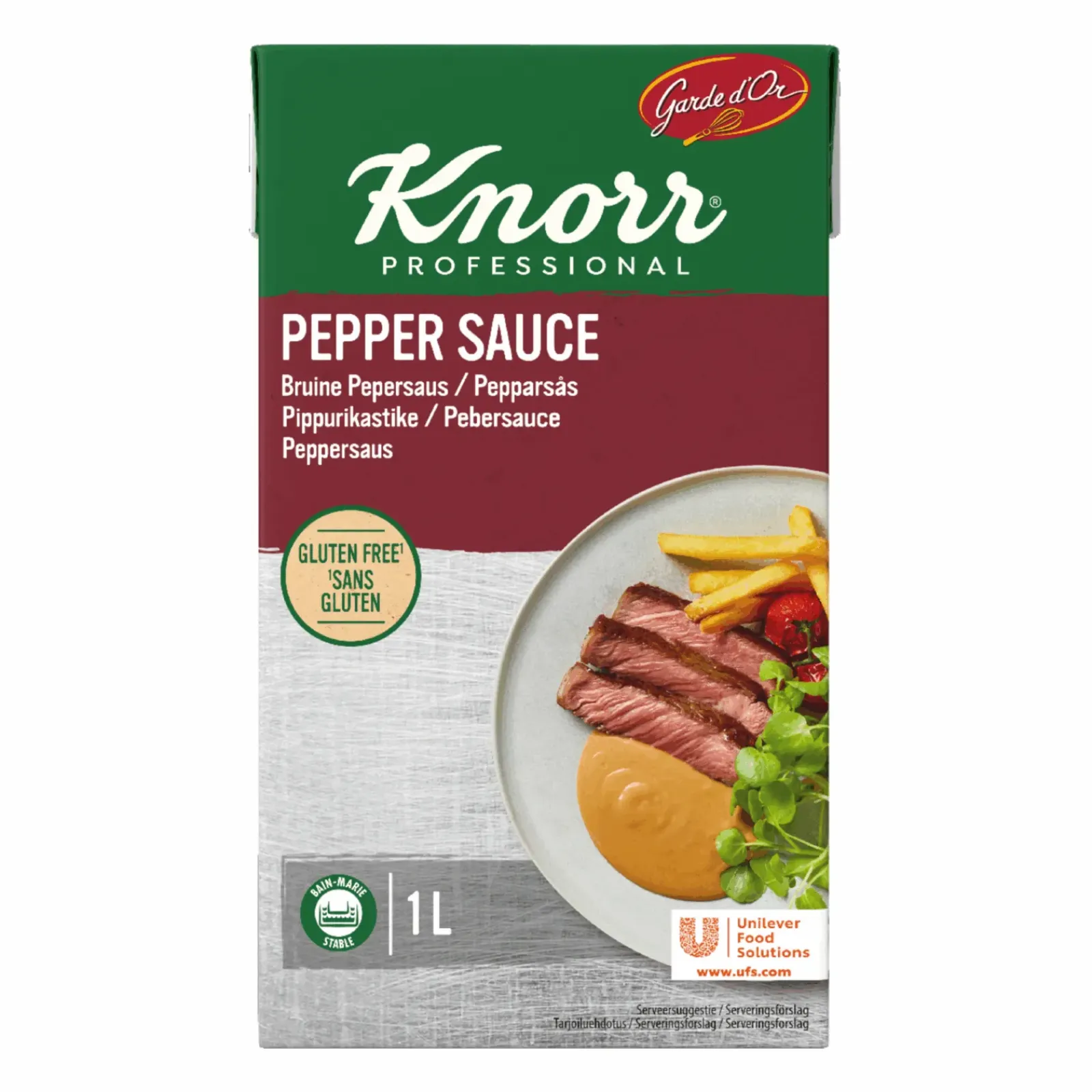 Knorr Garde d’Or Bruine Pepersaus (1 liter) Hot