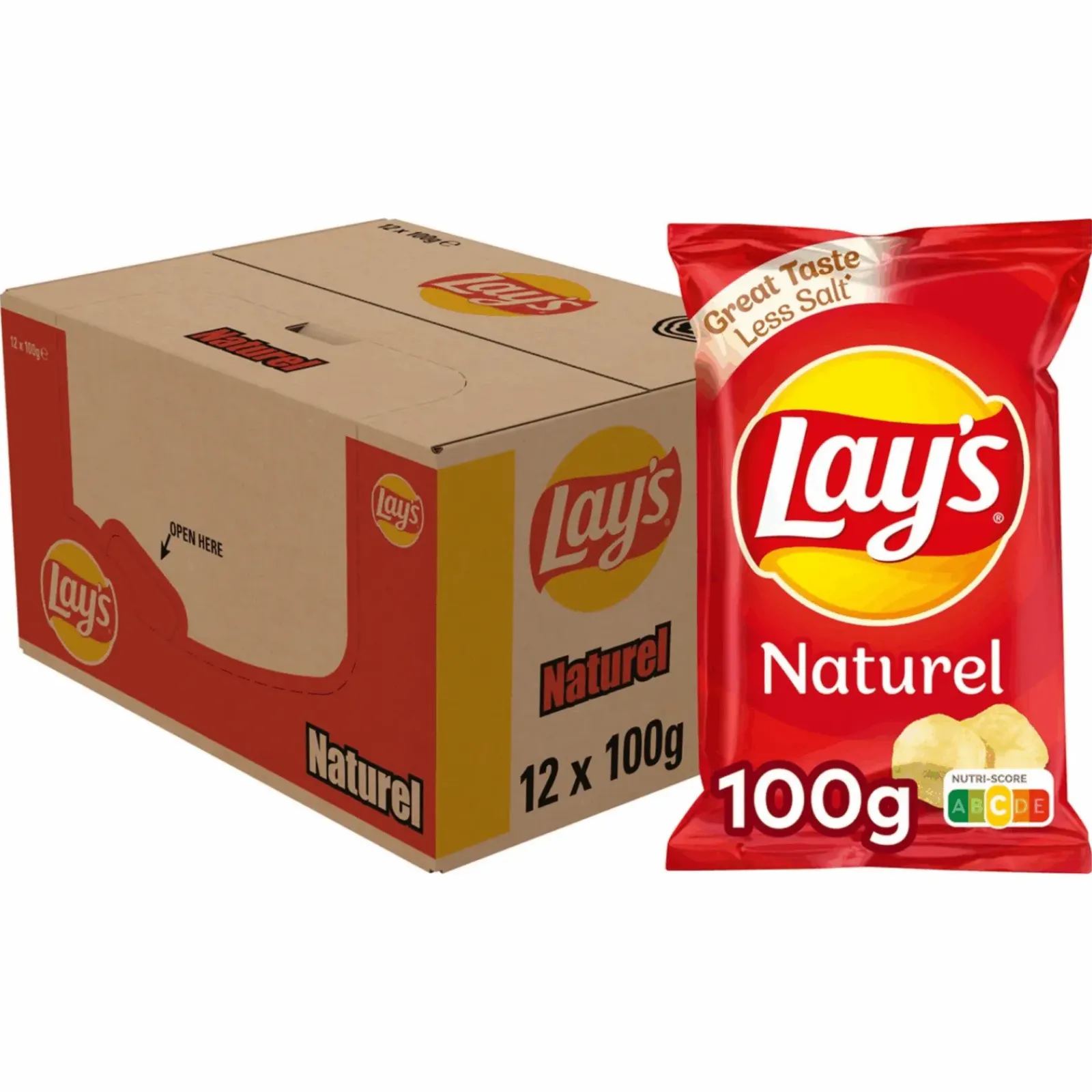 Lay's Lays Chips Naturel (12x 100g) New