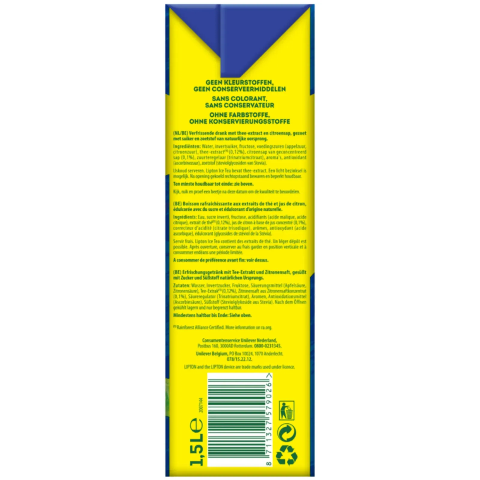 Lipton Ice Tea Lemon (8x 1,5 liter) Sale