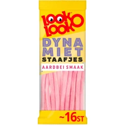 Look o Look Look-O-Look Dynamietstaafjes Aardbei (15x 110gr) Sale