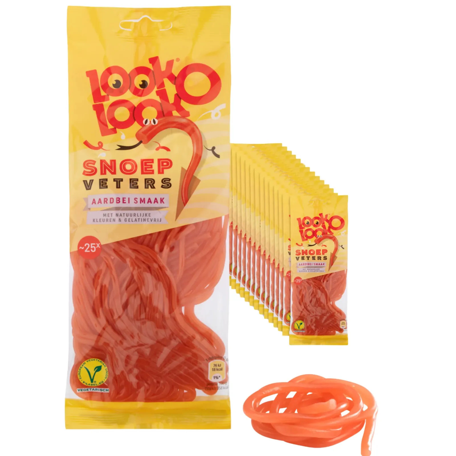 Look o Look Look-O-Look Snoepveters Aardbei (14x125gr) Sale