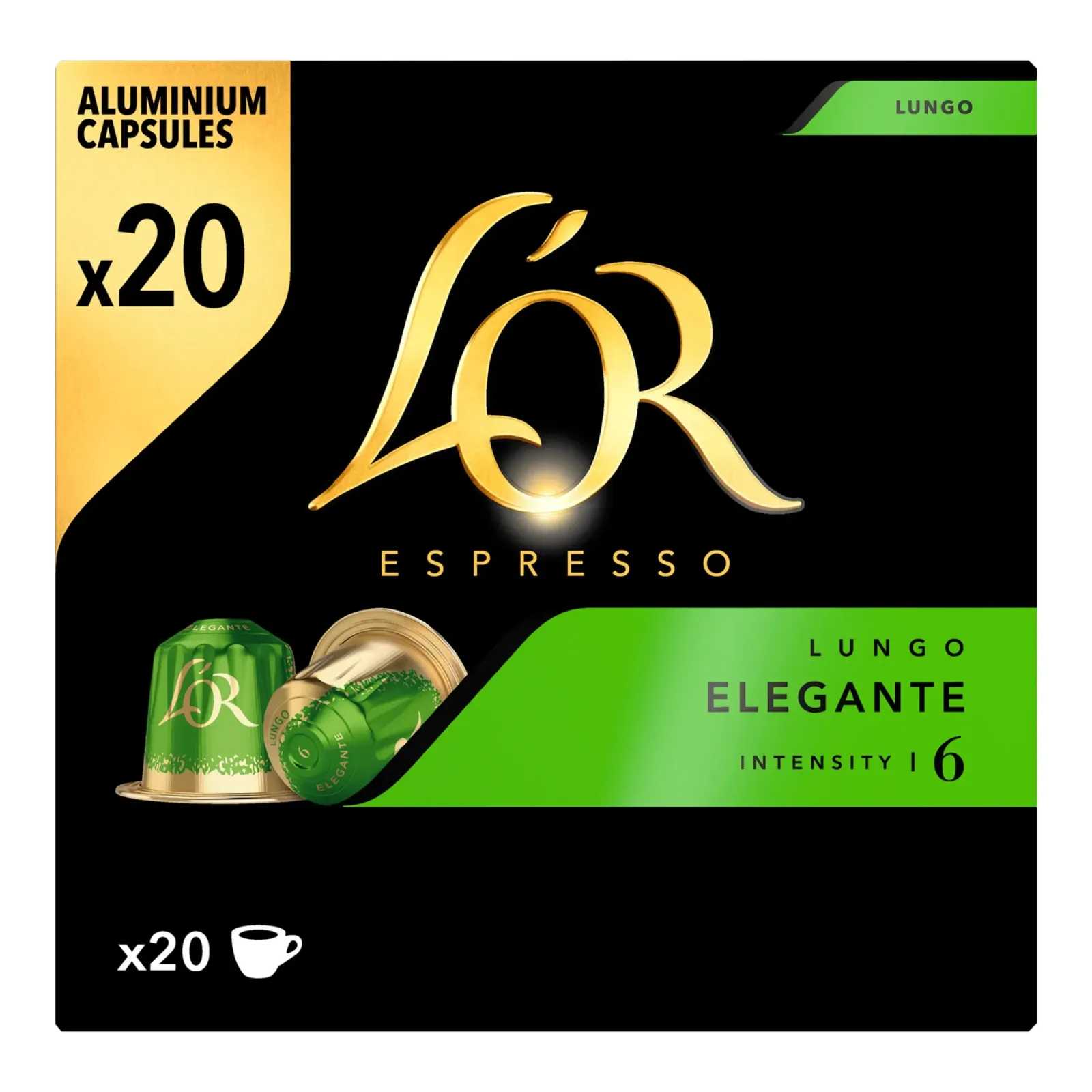 L'OR L’OR Espresso Lungo Elegante (20 cups) Outlet