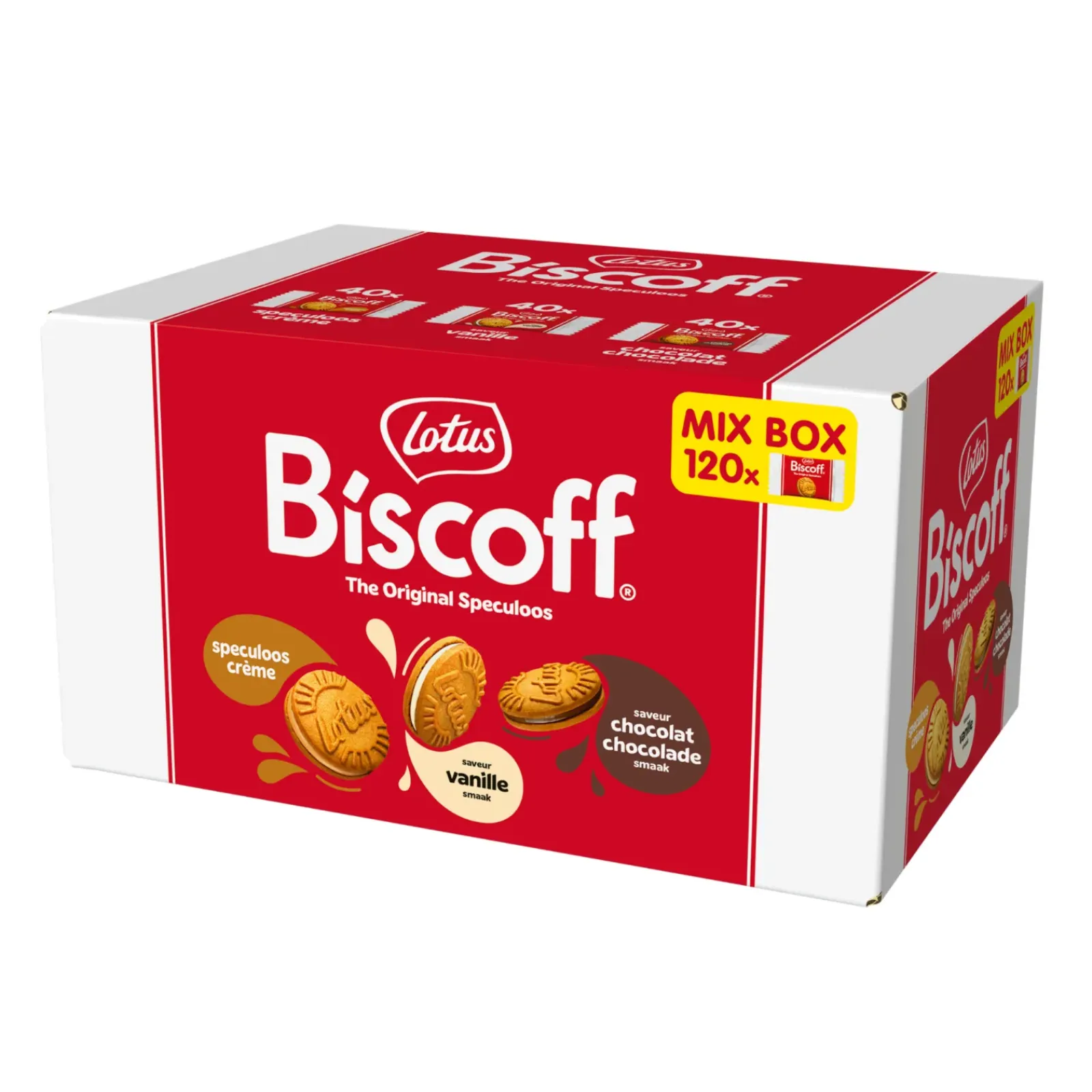 Lotus Biscoff Sandwich Cookie Mixdoos (120 stuks) Discount