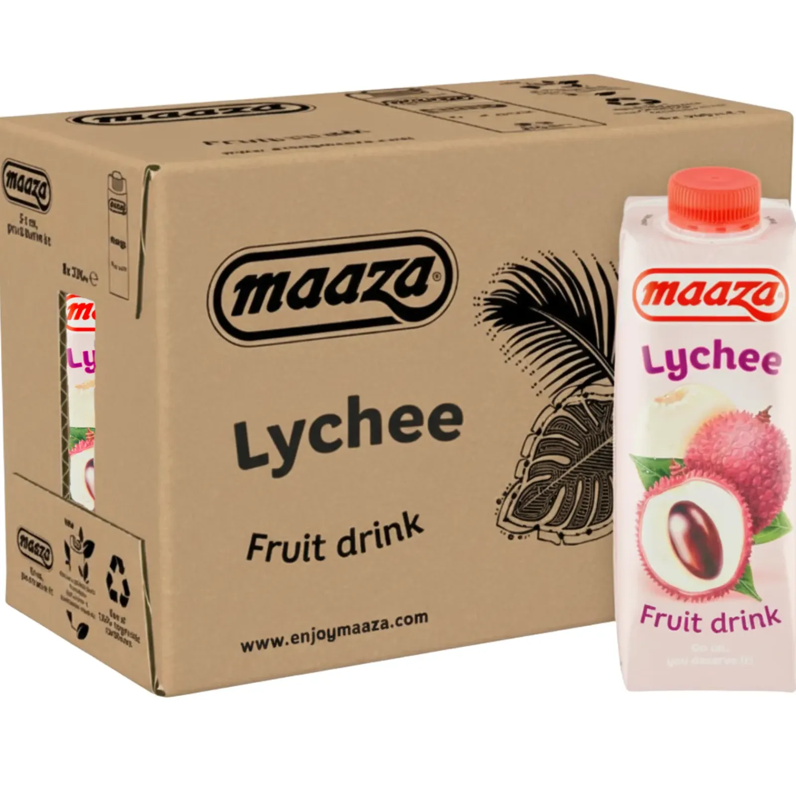 Maaza Lychee Fruit Drink Pak (8×33 cl) Hot