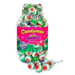 Candyman Mac Bubble Watermeloen Lollie (100 stuks) Online