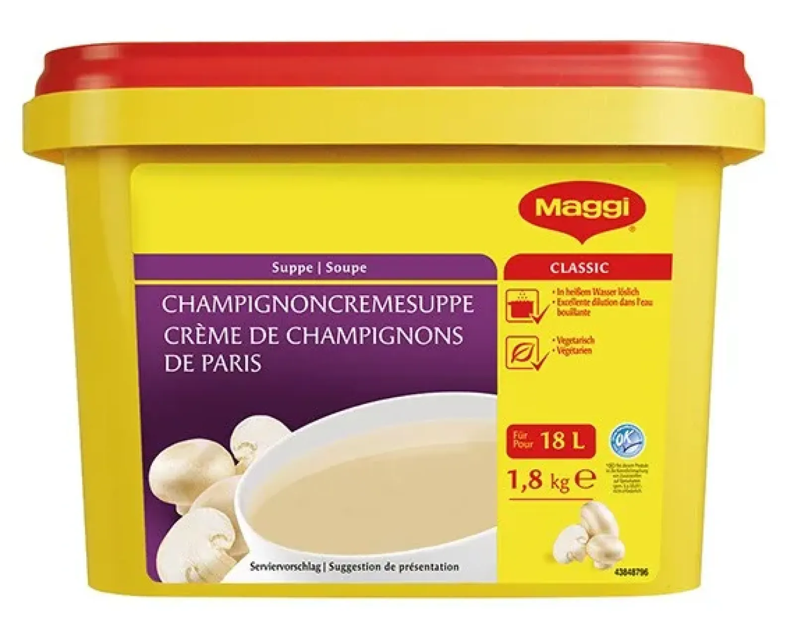 Maggi Champignon Crème Soep (18 liter)