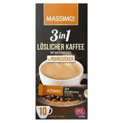 Massimo 3-in-1 Cafe Rohrzucker (16x 170g) Hot