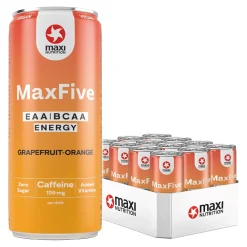 Maxi Nutrition MaxiNutrition MaxFive EAA/BCAA Energy Drink Peach blik (12x 330ml) Sale