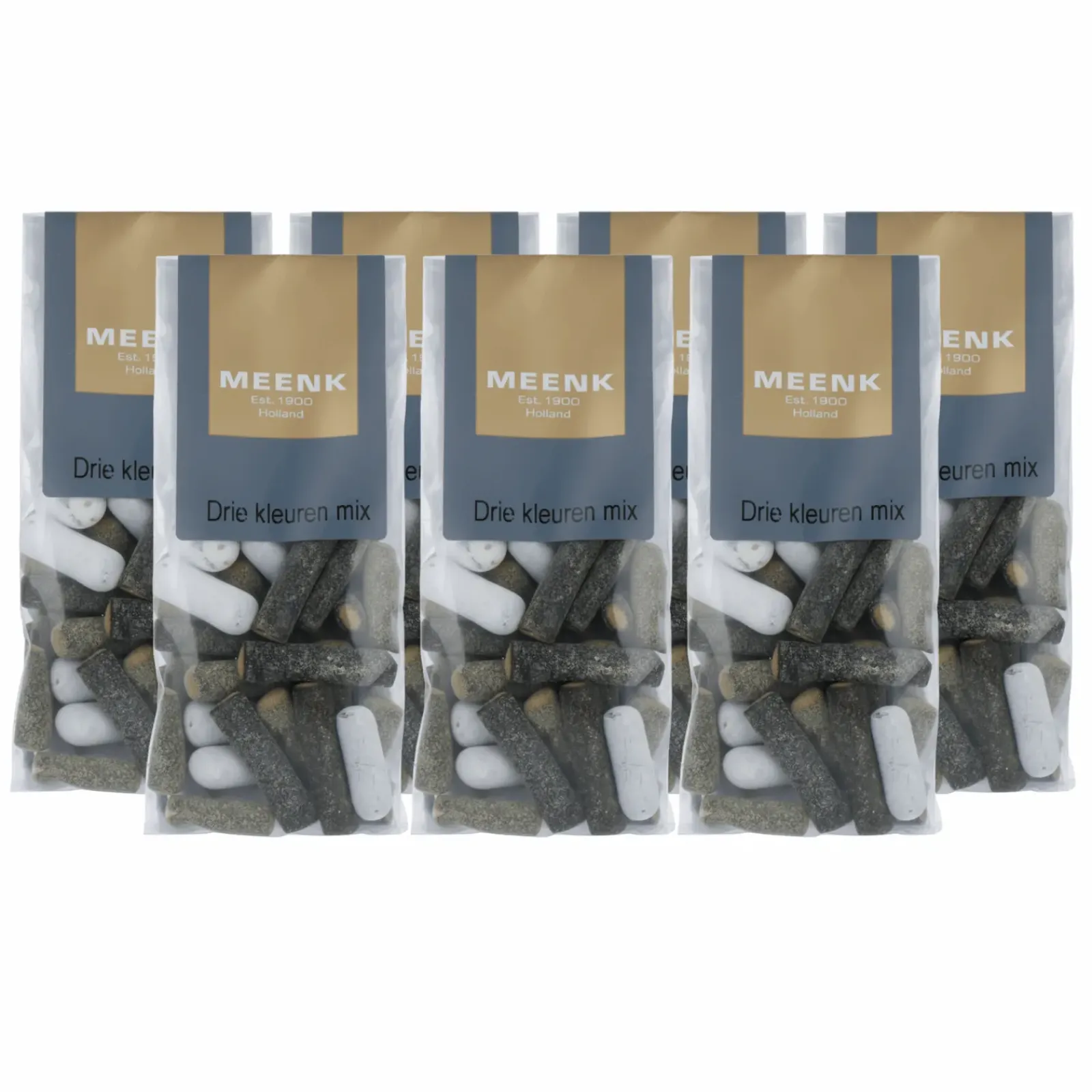 Meenk Drie Kleuren Mix zakje (7x 175g) New
