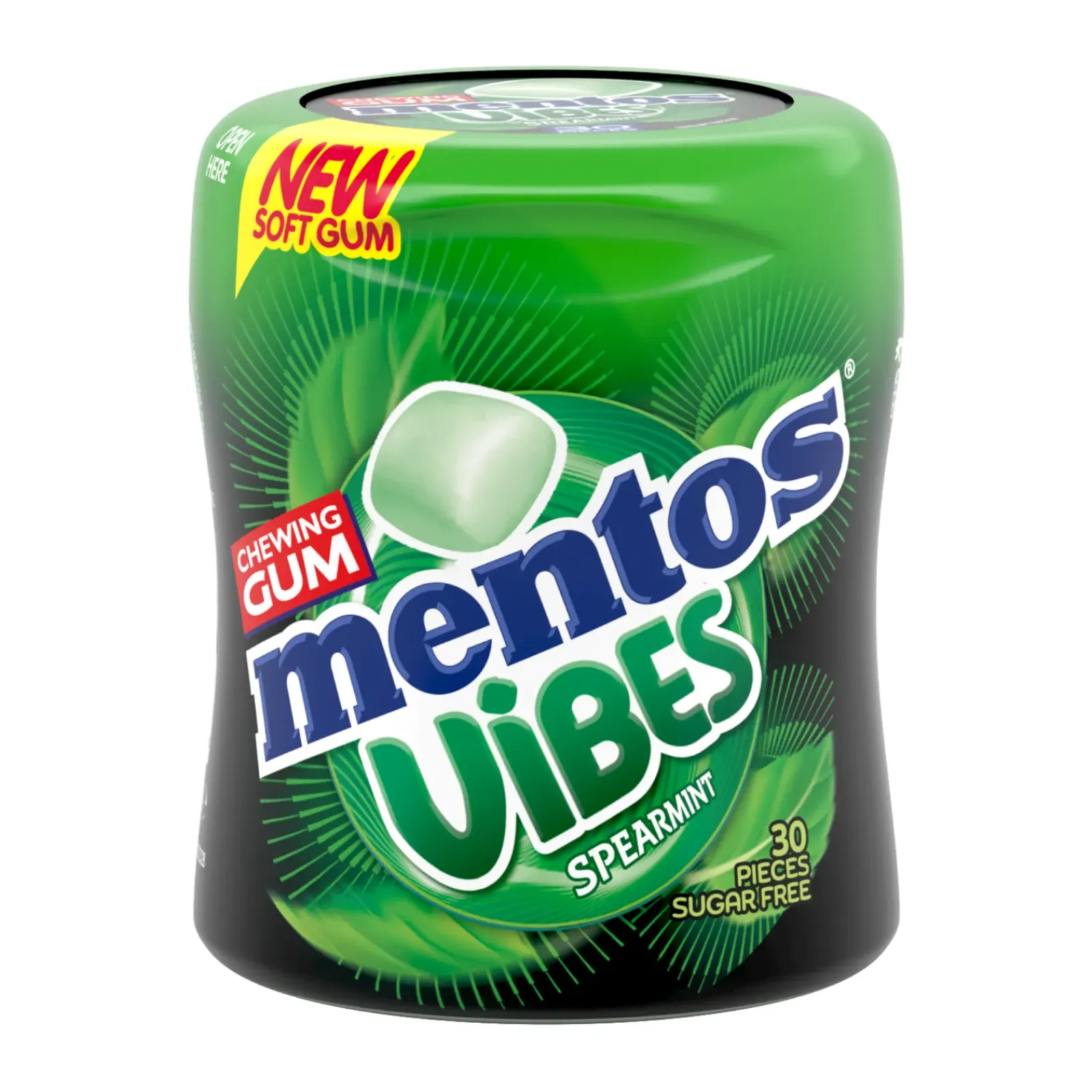 Mentos Gum Vibes Spearmint (6x 30 stuks) Clearance