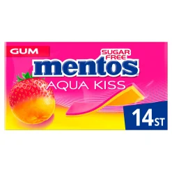 Mentos Kauwgom Aqua Kiss Strawberry Mandarin (20 stuks) Best