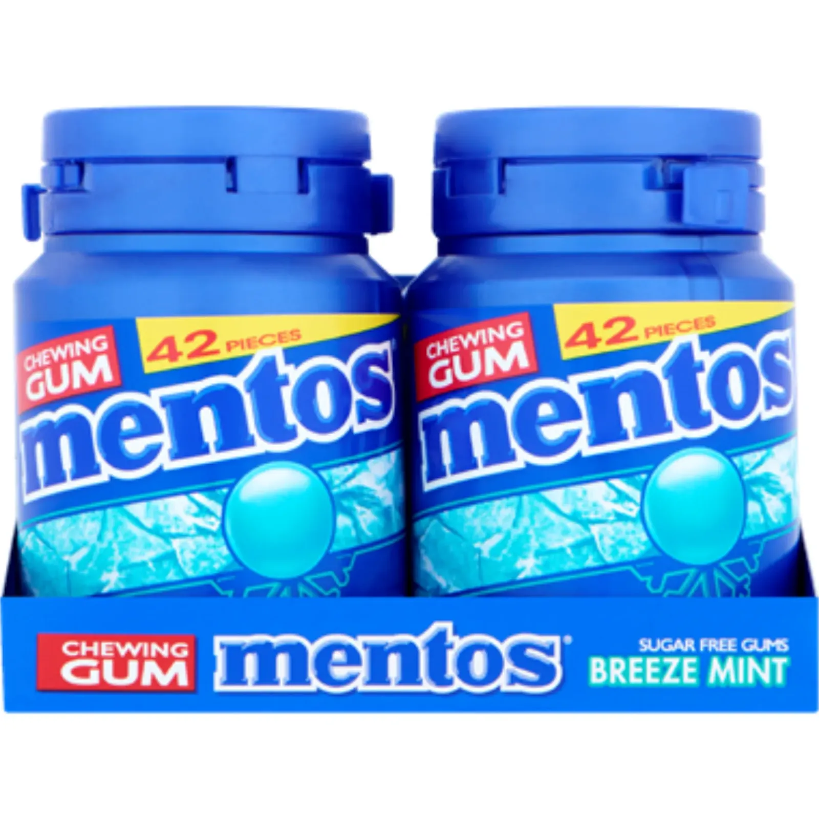 Mentos Kauwgom Breeze Mint Bottle (6x 42 stuks) Hot