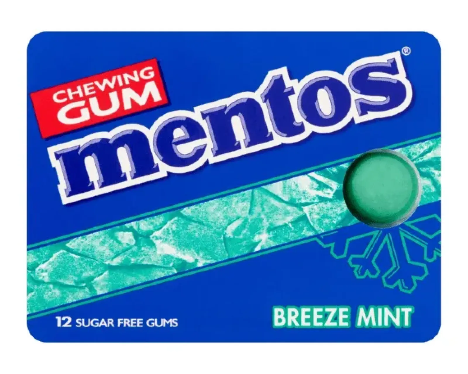 Mentos Kauwgom Breeze Mint Suikervrij Blister (12 stuks) Sale