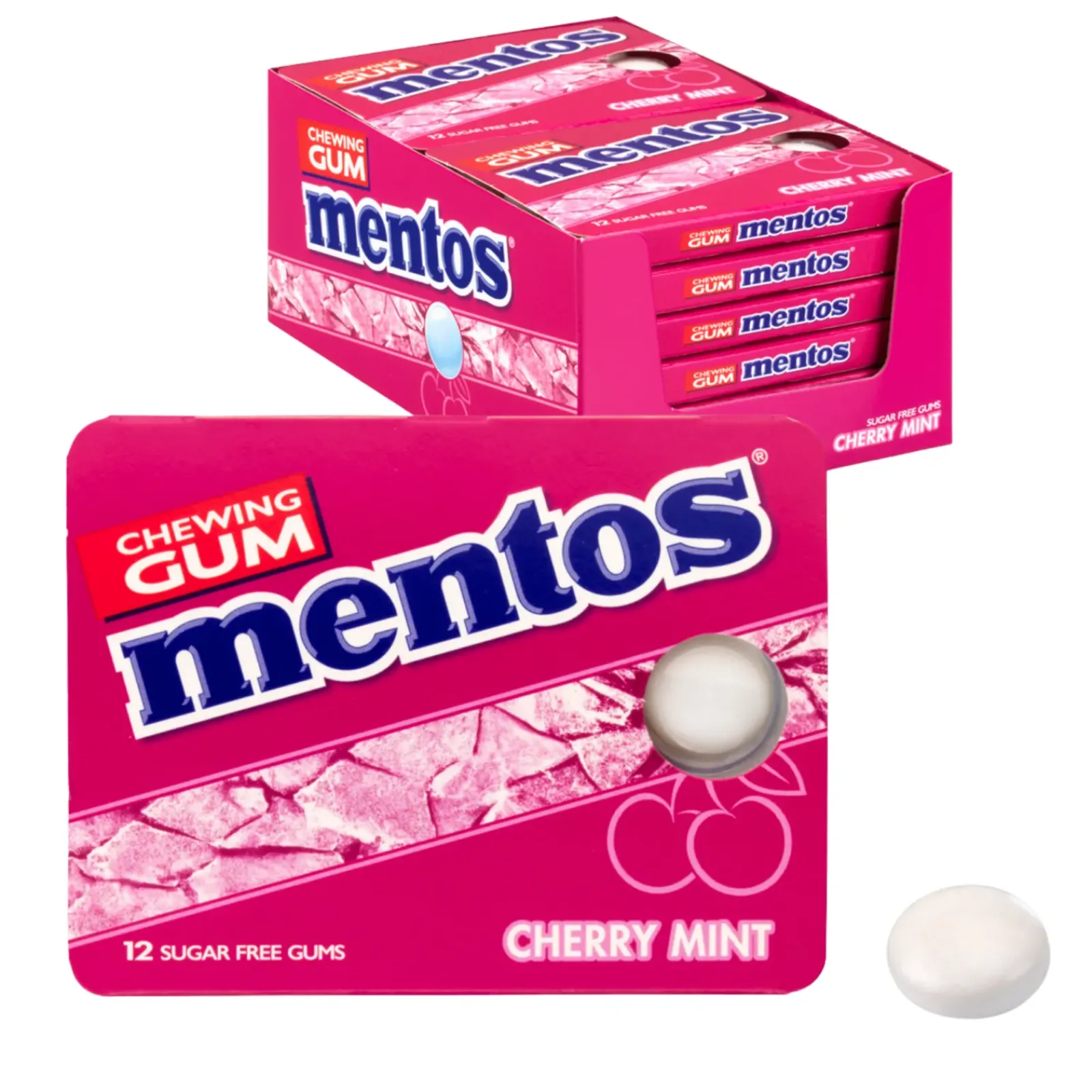 Mentos Kauwgom Cherry Blister (12 stuks) Sale