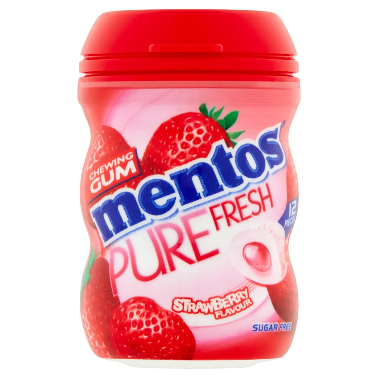 Mentos Kauwgom Pure Fresh Strawberry Mini (10x 12 stuks) New