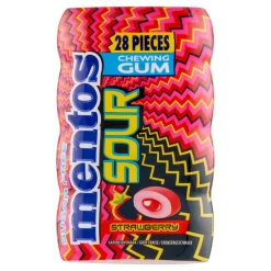 Mentos Kauwgom Sour Strawberry Pot (10x 28 stuks) Online