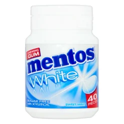 Mentos Kauwgom White Sweetmint Bottle (6x 40 stuks) Outlet