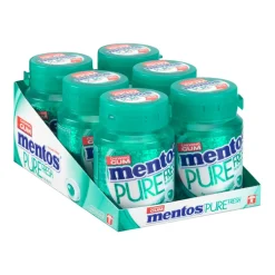 Mentos Kauwgom Wintergreen Bottle (6x 30 stuks) Clearance