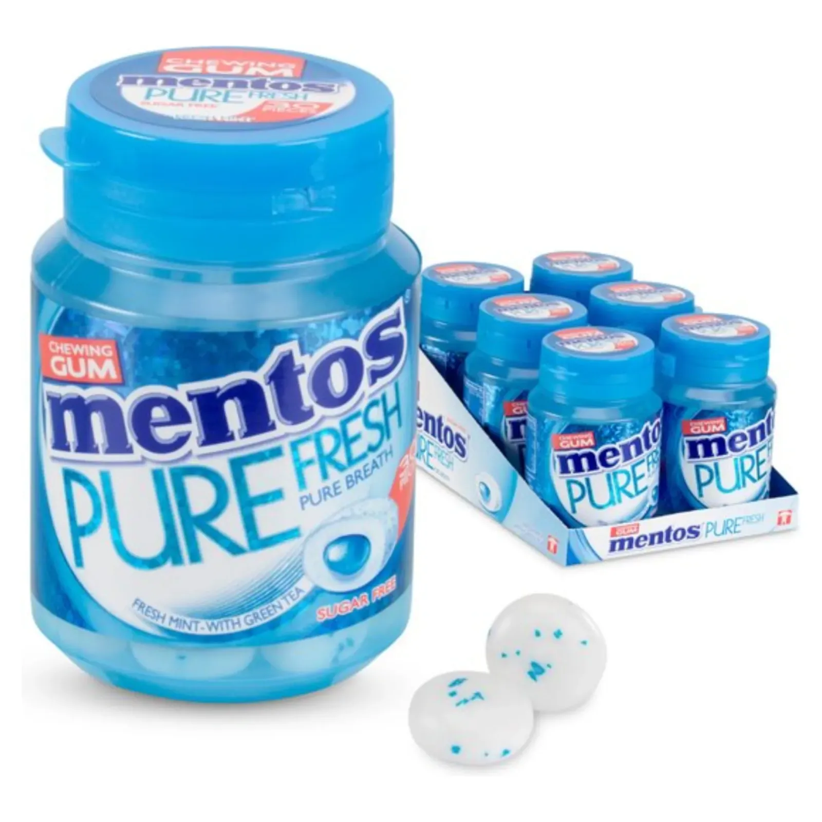 Mentos Kauwgum Purefresh Bottle (6x 30 stuks) Discount