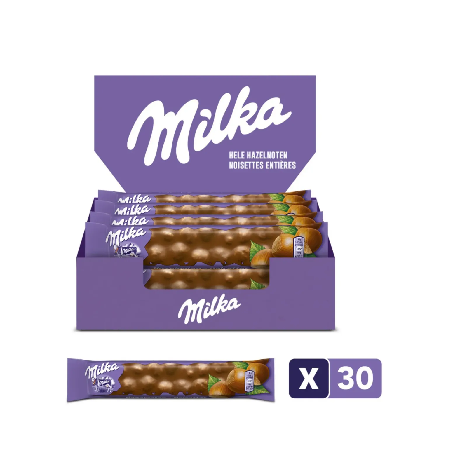 Milka Bar Hazelnoot (30x45gr) Clearance